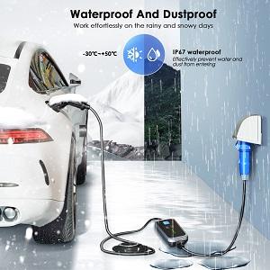 Estación de carga móvil de EVS de 1 fase de 7KW Tipo 2 / Tipo 1 / GBT 16A / 32A 6