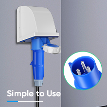 Estación de carga móvil de EVS de 1 fase de 7KW Tipo 2 / Tipo 1 / GBT 16A / 32A 11