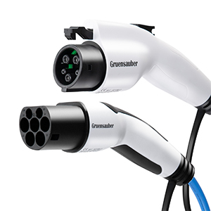 Cables de carga de vehículos eléctricos masculino a femenino tipo 2 enrollados SAE J1772 tipo 1 1 / 3 fase 3.6KW - 22KW 3