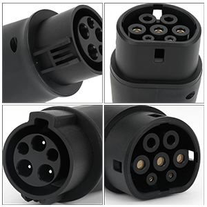Adaptador de carga para vehículos eléctricos de tipo 1 a tipo 2 SAE J1772 a IEC62196 32A 250V 8KW 3
