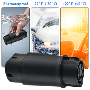 Adaptador de carga para vehículos eléctricos de tipo 1 a tipo 2 SAE J1772 a IEC62196 32A 250V 8KW 4