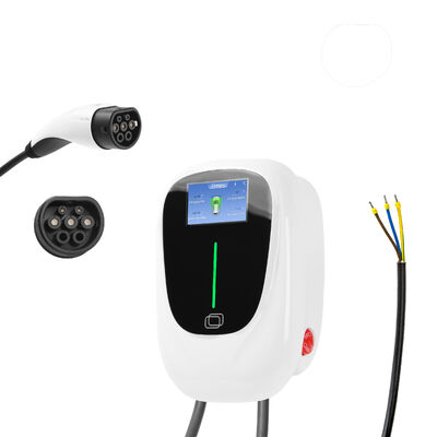 Estación de carga de vehículos eléctricos para el hogar inteligente con aplicación / DLB / RFID / WIFI / Bluetooth 7kW 11kW 22kW Wallbox EV Charger