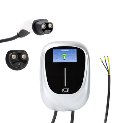 GBT Standard WALLBOX Pulsar Plus Cargador de vehículos eléctricos Conectado con cable 5m Tipo 2 1.4 a 7.4kW Wifi Bluetooth de fase única